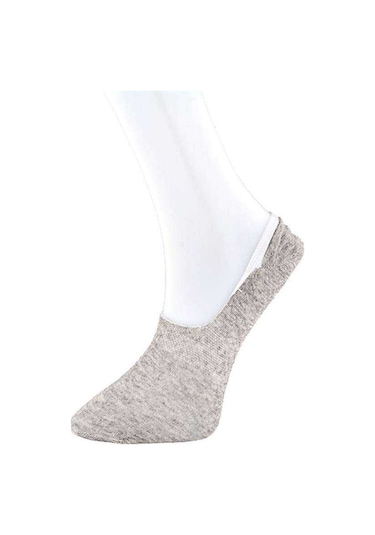 Gri Erkek Babet Çorap 9 Çift Karışık Çok Renkli