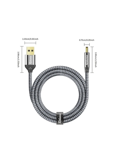 Sunshine011 Rıksoın Usb To Dc Şarj Kablosu 5v 2a Tv Box Hoparlör Masa Lambası İçin 1.8m