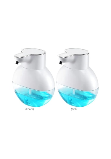 Foam-400ml Fotoselli Sabun Pompası Kızılötesi Sensör 500 Mah Ev Banyo Mutfak İçin Şarj Edilebilir Otomatik Algılama Sıvı Sabunluk