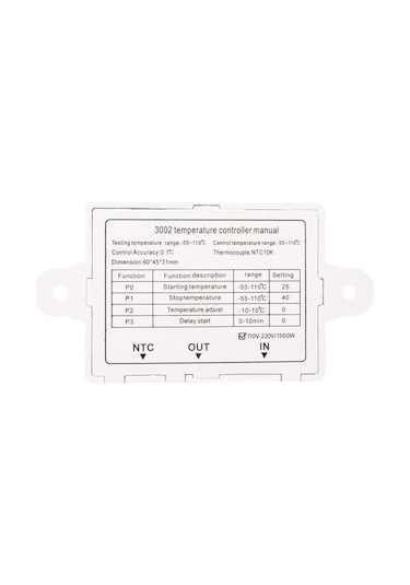 Powermaster Xh-w3002 220v Dijital Kuluçka Sıcaklık Termostat Kontrol Anahtarı Modülü
