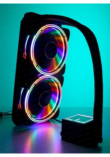 Dark AquaForce W246 240mm 2x12cm FRGB LED Fan + Pompa DKCCW246