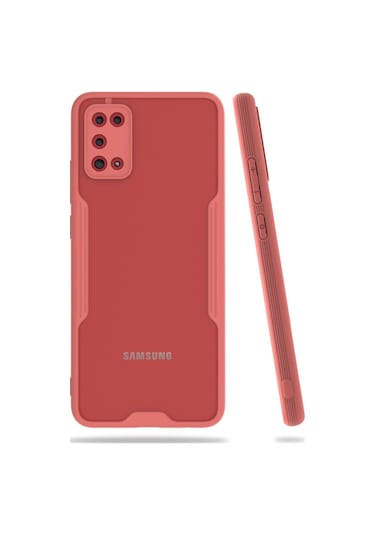 Samsung Galaxy A02S (A025) Kilif Platin Matte Silikon Arka Kapak 486101606