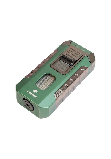Cohiba 3 Torch Pürmüz Yeşil Metal Puro Çakmağı - Tr9516