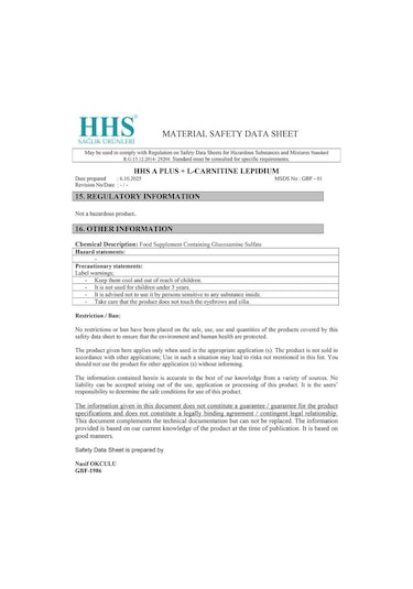 Hhs A Plus+ L-carnitine Lepidium İçeren Kapsülü 30 Kapsül