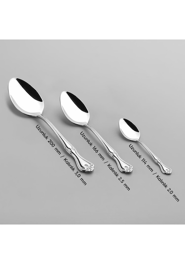 Nehir Lalezar Sade 12 Kişilik 60 Parça Çatal Kaşık Takımı