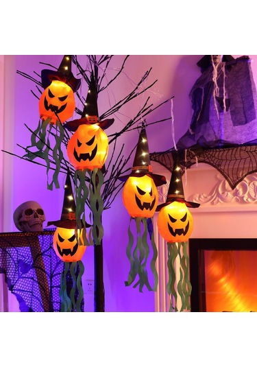 Qq-led Cadılar Bayramı Hayalet Parti Işığı 3m 60cm Çok Renkli