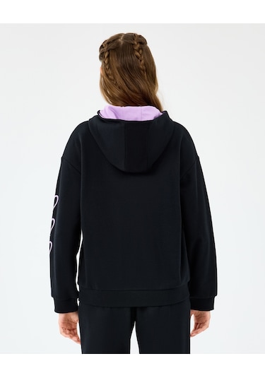 Skechers G Lw Fleece Full Zıp Sweatshirt Büyük Kız Çocuk Siyah Sweatshirt Sk2520009-1602 Siyah