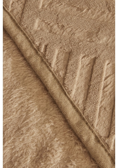 Karaca Home Rita Çift Kişilik Emboss Battaniye Açık Kahve