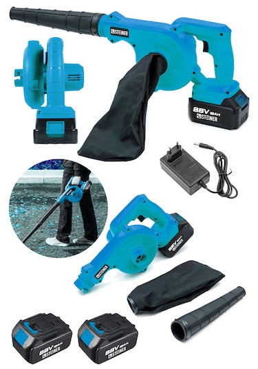 Steiner ST-88V Akülü Hava Körüğü Yaprak Üfleme Makinesi Mavi