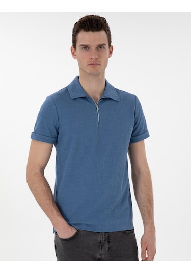 Pierre Cardin Erkek Mavi Tişört 50302586-vr036 Mavi