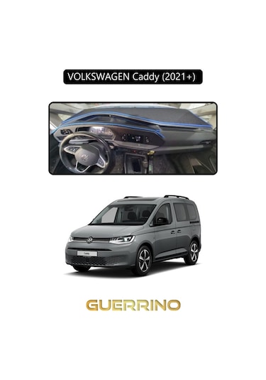Volkswagen Caddy 2021+ Torpido Koruma Halısı Siyah Kenar