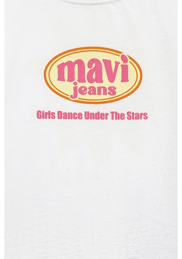 Mavi Kız Çocuk T Shirt 7610391-70057 Ekru