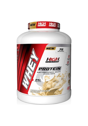 Whey Protein 2280 Gr Beyaz Çikolata Aromalı Protein Tozu 24 Gram Protein 76 Servis