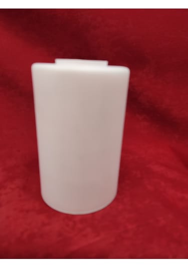 Avize Camı.silindir,beyaz Renkte, E.27 Çap:10.00cm-h:15.00cm. Mat Beyaz