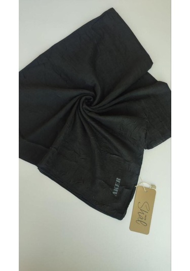 Siyah Aker Kraş Eşarp Siyah