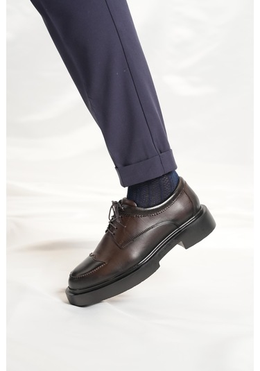 Tetri 484 Romeo Hakiki Deri El Yapımı Erkek Kahverengi Casual Ayakkabı Kahve