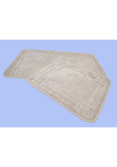 Banyo Paspası 2 Li Set Asos Pudra Desenli