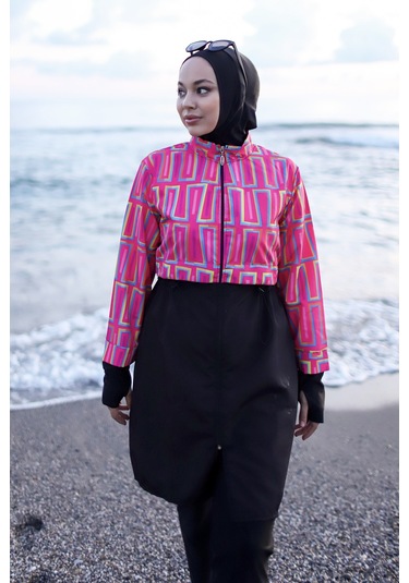 Tam Kapalı Tesettür Mayo Hale R2504 Hale04