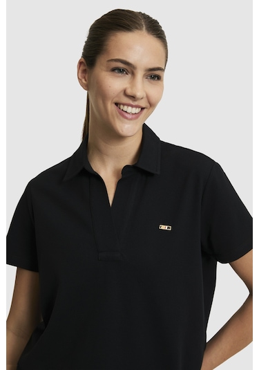U.S. Polo Assn. U.s. Polo Assn. Kadın Siyah Tişört Basic 50323447-vr046