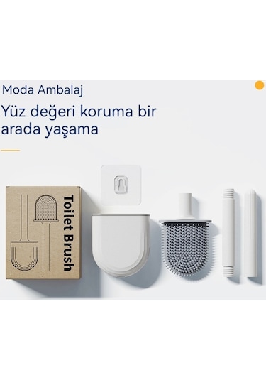 Eternal Luck Duvara Monte Deliksiz Drenajlı Tuvalet Tuvaleti - Beyaz