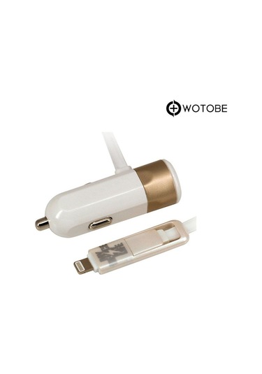 3.4 Mah Dual Usb Kablolu Turbo Araç Şarjı