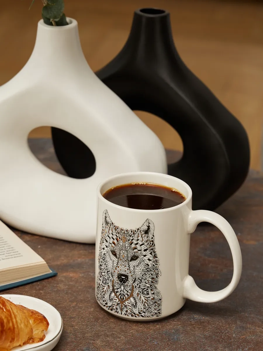 Lefard 500 Ml Porselen Çay Ve Kahve Kupası 167672781 Siyah