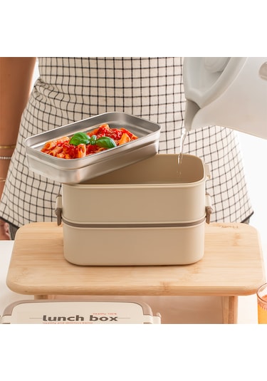 Porsima 1612 3 Katlı 4 Bölmeli Yemek Termosu Luncbox Sefer Tası