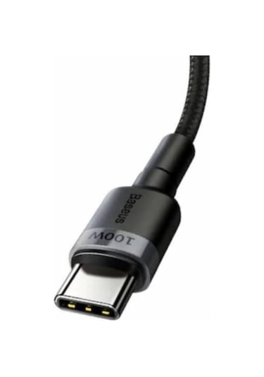 Baseus Cafule PD2.0 100W Hızlı Şarj Type-C Kablo 2 M Siyah