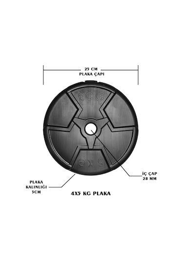 Ecgspor Hero Serisi 5 Kg Plaka-4 Adet