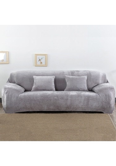 Kış Sıcak Kanepe Kılıfı Düz Renk Peluş Kanepe Kılıfı Tam Kapatma Hepsi Dahil Elastik Kanepe Koruyucu Yıkanabilir Diğer DiğER