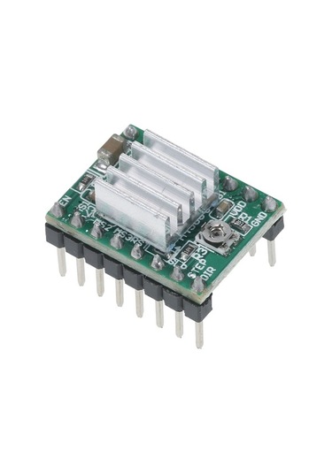 Novahub Yeşil A4988 Step Motor Sürücü Modülleri - 3d Yazıcı Aksesuarları, Soğutucu İçeren Set, 5 Adet