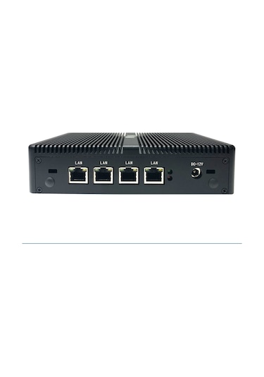 Maxwera MW1014 J1900 4 GB 128 GB SSD 4 Port Ethernetli Firewall Free Dos Mini PC