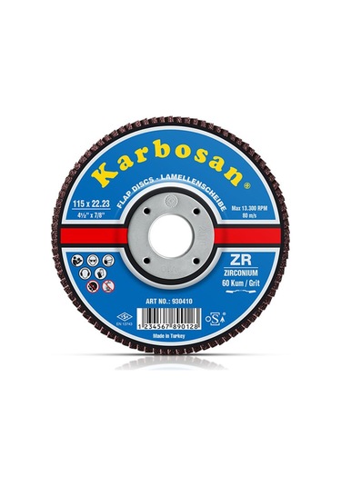 Karbosan Premıum 115 Flap Disk Zr 60 - 983420