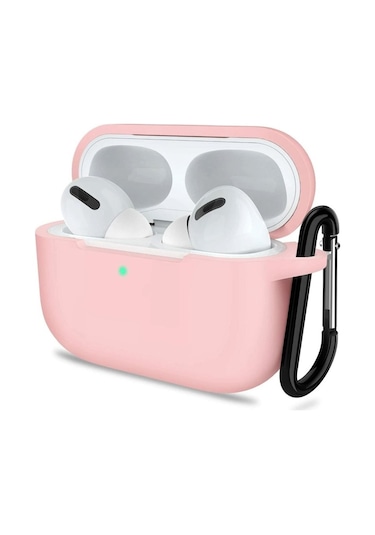 Airpods Pro 3 2025 Uyumlu Mat Silikon Kılıf 1 Kalite +kanca Pembe
