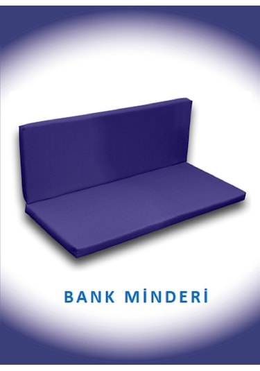 Dekosoy Arkalıklı Bank Minderi 110x50x5cm Sax Mavi