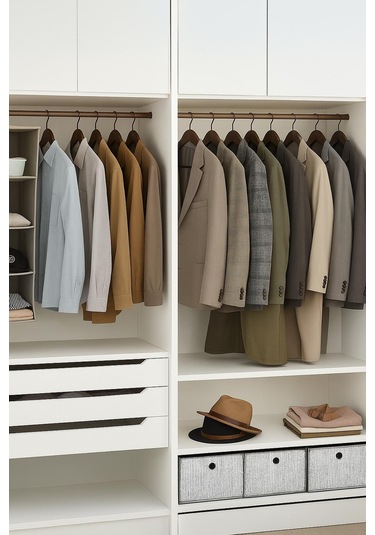 6 Lı Ahşap Görünümlü Askı Kahve 44 Cm Kahve