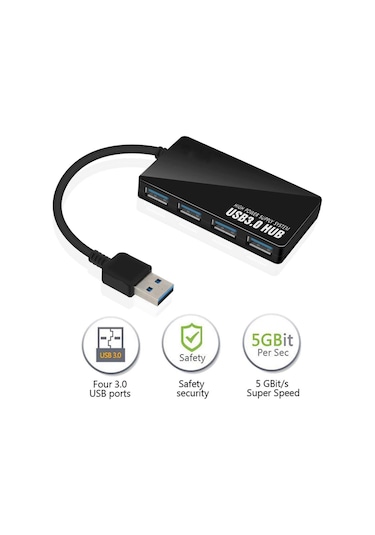 4 Port Usb 3.0 Çoklayıcı Slim Hub