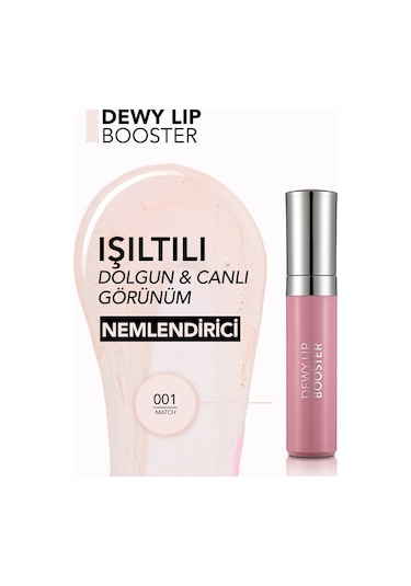 Flormar Dewy Lip Booster Dudak Dolgunlaştırıcı Gloss 001 Match