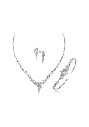 Pırlanta Montur Gümüş Su Yolu Set Takım (410242392)