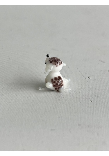 El Yapımı Mini Murano Cam Köpek Biblo A93-02