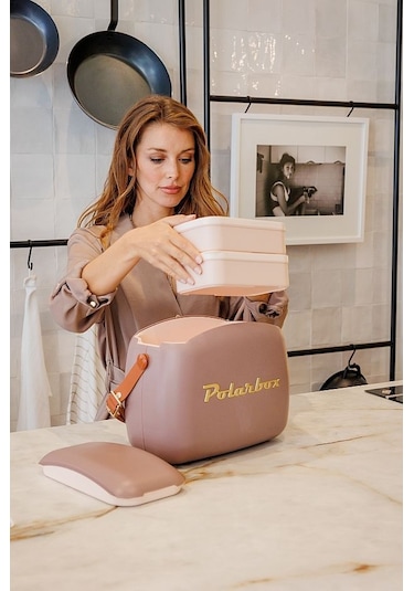 Polarbox Cooler 6 Lt - Mauve Gold Yemek Termosu Çift Katman Karışık Çok Renkli