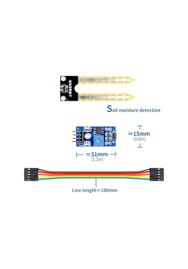 Toprak Nem Sensörü Arduino Higrometre Soil Moisture Sensor