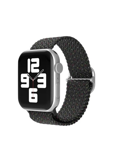 Newface Apple Watch Uyumlu 38mm Star Kordon - Benekli Siyah