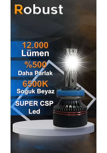 Robust Yeni Nesil Pro Lumınar H11 Led Xenon 12.000 Lumen 60 Watt