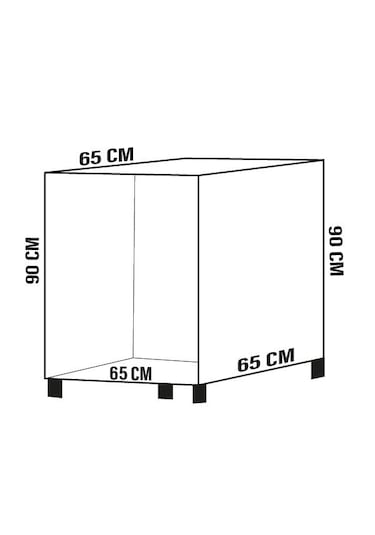 Crown Çamaşır Makine Dolabı Beyaz Afm120 Beyaz