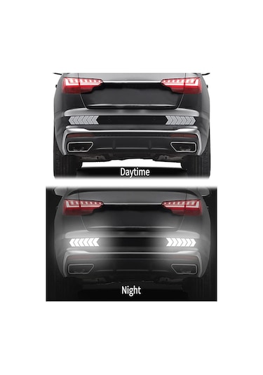 Ok İşareti Reflektörlü Oto Aksesuar Sticker Işıldak Yapıştırıcı