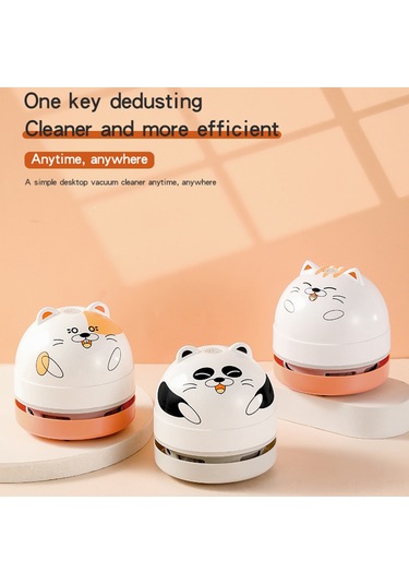 Jeemson M20 Hamster Modeli Masaüstü Süpürge - Toz Ve Parçacık Temizleyici, 2xaa Pil İle Çalışır Pil Dahil Değil