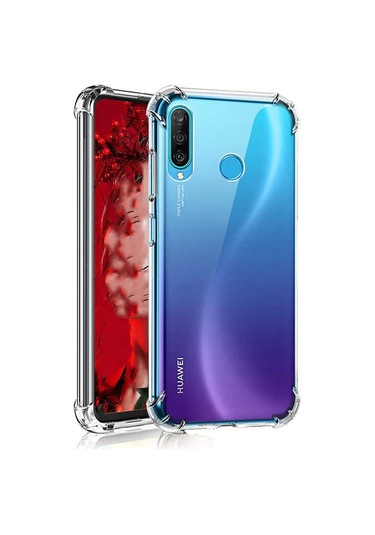 Huawei P40 Lite E Kılıf Zore Nitro Anti Shock Silikon Renksiz