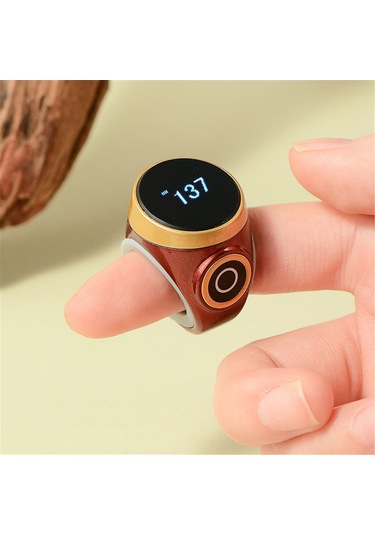 Lemestar Dokunmatik Sayım Akıllı Yüzük, Oled Ekranlı, Su Geçirmez, Otomatik Kilitleme, Şarj Edilebilir, Kolay Kullanim, Renkli Tasarım