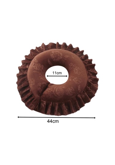 Suntek Boyun Yastığı U Şekilli Yıkanabilir Kahverengi Kahverengi